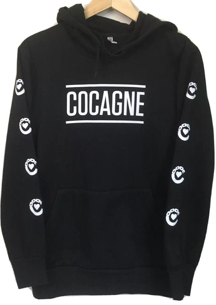 Crooks And Castles Hoodie Champaine Cocagne Black Medium Logo Spellout Chain